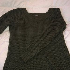 Army green sweater